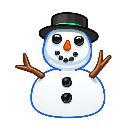 Стикер 37 blue emoji