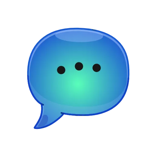 Стикер 16 blue emoji