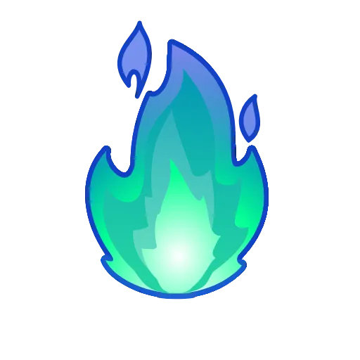 Стикер 13 blue emoji