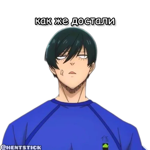 😭 Стикер «Itoshi Rin Blue Lock стикеры» для Telegram