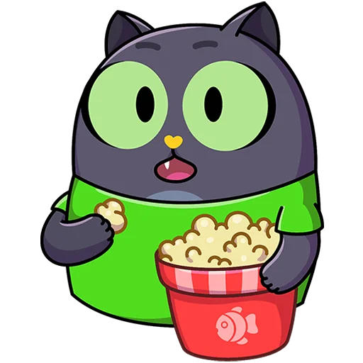 🍿 Стикер «Это Кот Без Текста» для Telegram