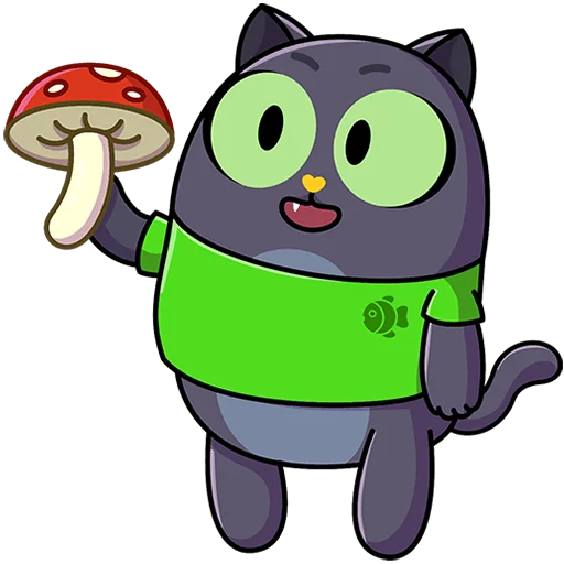 🍄 Стикер «Это Кот Без Текста» для Telegram