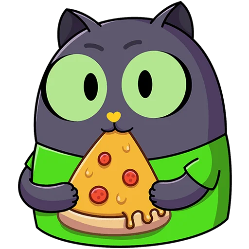 🍕 Стикер «Это Кот Без Текста» для Telegram
