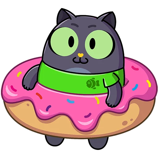 🍩 Стикер «Это Кот Без Текста» для Telegram