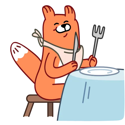 🍽 Стикер «Это Лис» для Telegram