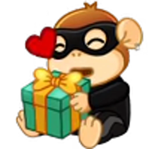 🎁 Эмодзи «Обезьяна» для Telegram