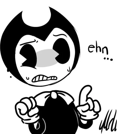 😐 Стикер «Bendy And The Ink Machine» для Telegram