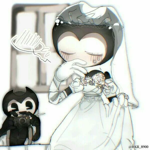 👰 Стикер «Bendy And The Ink Machine» для Telegram