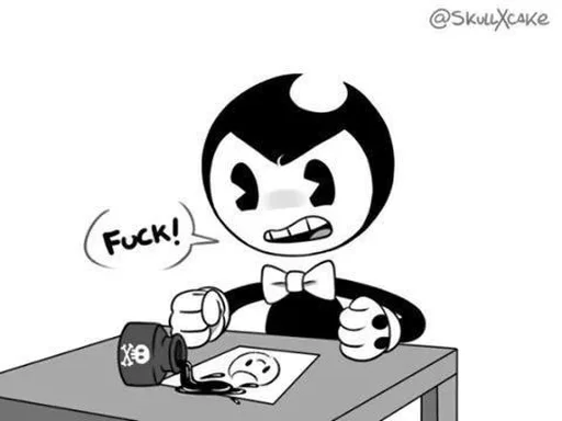 🤬 Стикер «Bendy And The Ink Machine» для Telegram