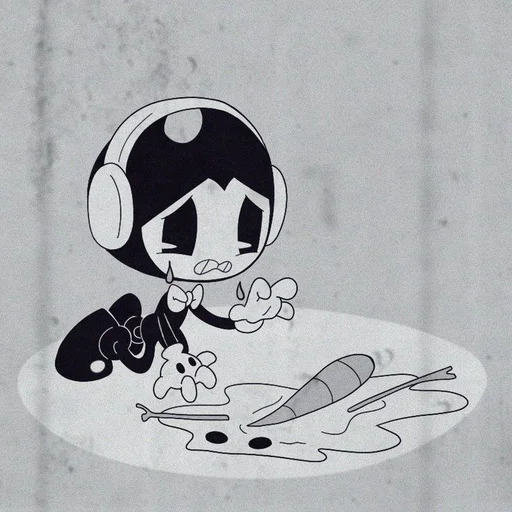 😢 Стикер «Bendy And The Ink Machine» для Telegram