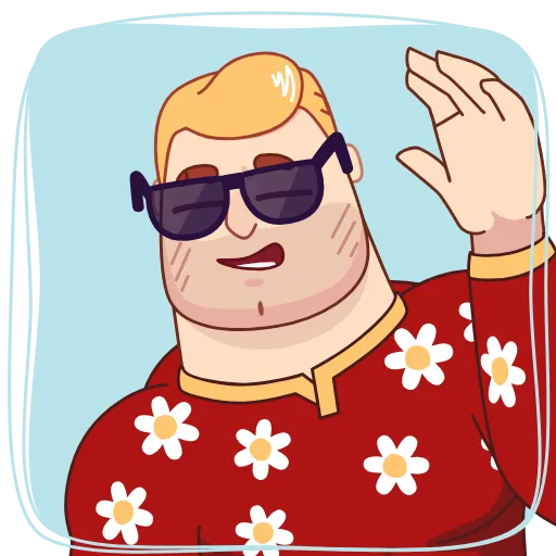 😎 Стикер «Иван и Софья» для Telegram