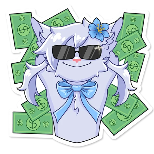 💸 Стикер «Iva Wolf» для Telegram