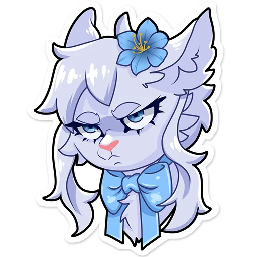 😠 Стикер «Iva Wolf» для Telegram