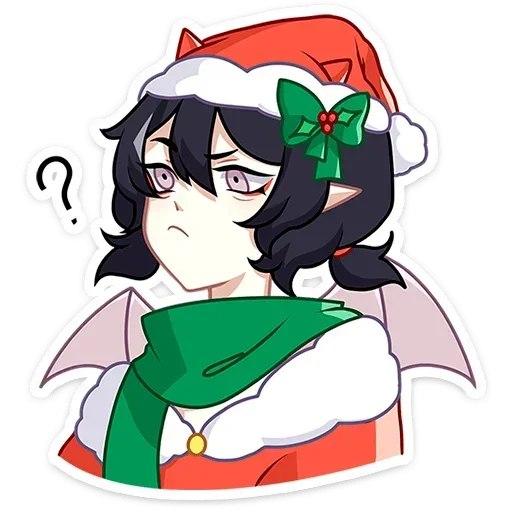 🤔 Стикер «Новогодняя Ивэлтин без надписей» для Telegram