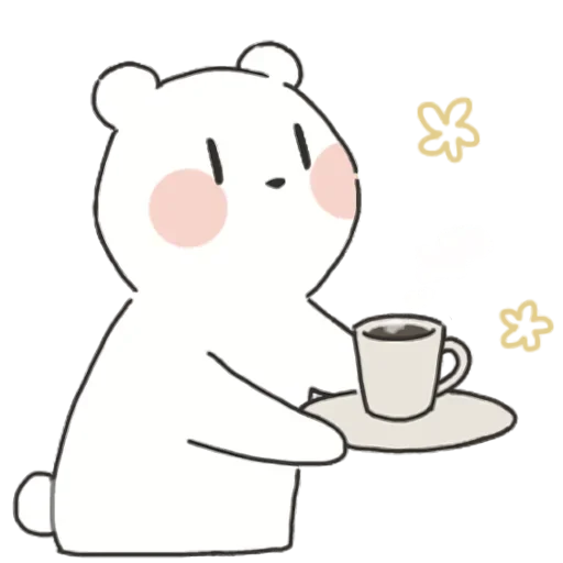 ☕ Стикер «Я всегда рядом (тян)» для Telegram