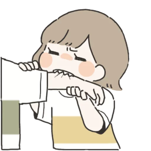 😋 Стикер «Я всегда рядом (тян)» для Telegram