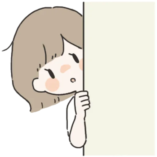😳 Стикер «Я всегда рядом (тян)» для Telegram