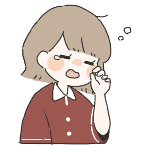 😭 Стикер «Я всегда рядом (тян)» для Telegram
