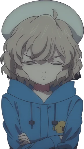 ☹️ Стикер «Kyokou Suiri (Iwanaga Kotoko)» для Telegram