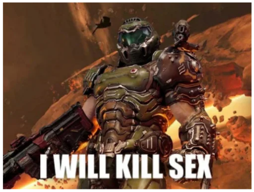 😡 Стикер «I WILL KILL SEX» для Telegram