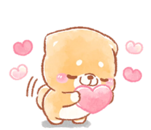 ❤️ Стикер «iyashibainu» для Telegram
