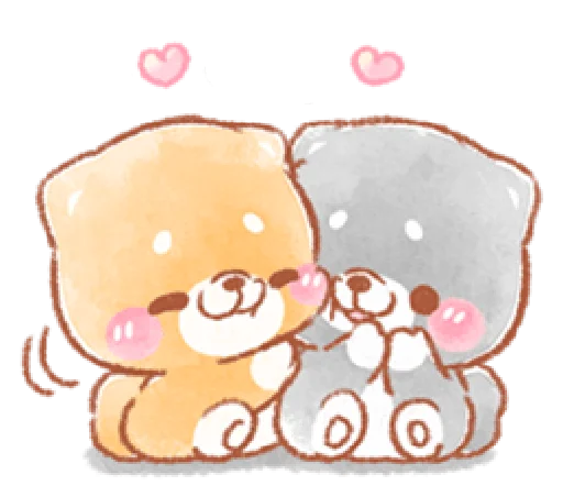❤️ Стикер «iyashibainu» для Telegram