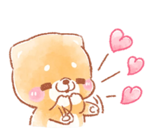 ❤️ Стикер «iyashibainu» для Telegram