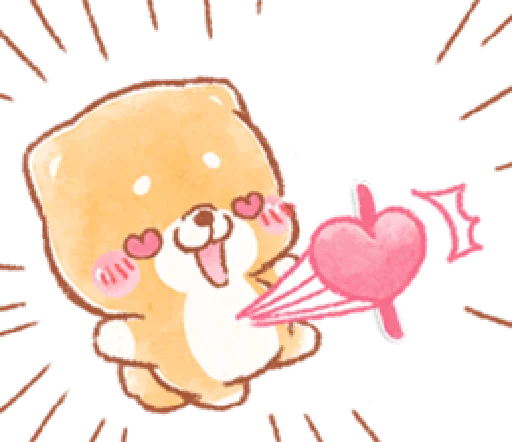 ❤️ Стикер «iyashibainu» для Telegram