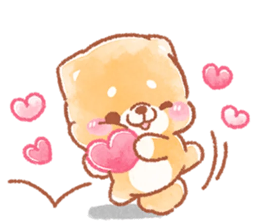 ❤️ Стикер «iyashibainu» для Telegram