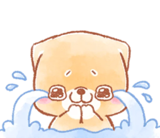 😭 Стикер «iyashibainu» для Telegram