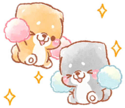 🤗 Стикер «iyashibainu» для Telegram
