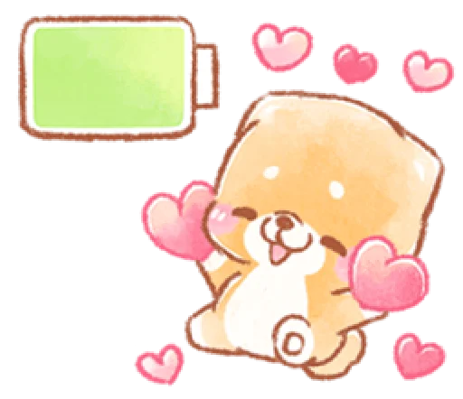 🥰 Стикер «iyashibainu» для Telegram