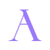 💜 Эмодзи «Фиолетовые буквы, иконки астрологии» для Telegram