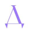 💜 Эмодзи «Фиолетовые буквы, иконки астрологии» для Telegram