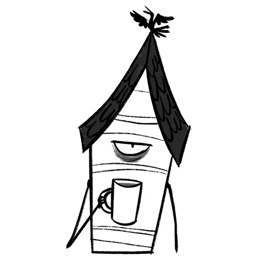 ☀️ Стикер «Деревенские нужники» для Telegram