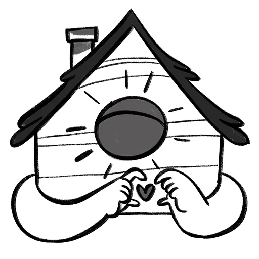 ❤️ Стикер «Деревенские нужники» для Telegram