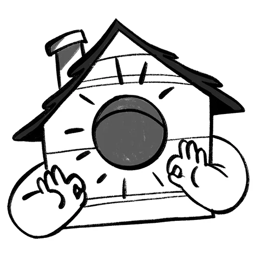 👌 Стикер «Деревенские нужники» для Telegram