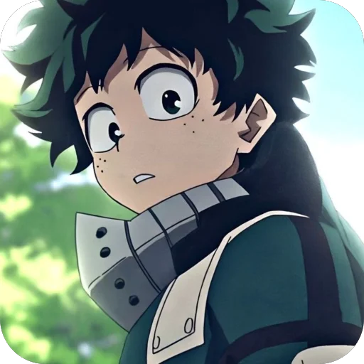 🫥 Стикер «Изуку Мидория» для Telegram