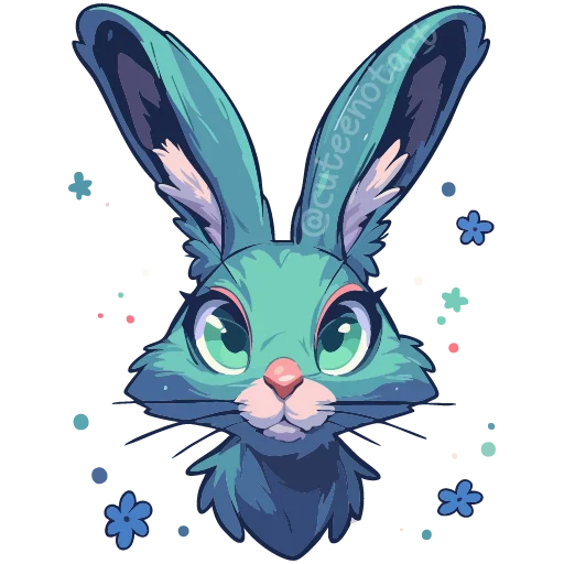 🐰 Стикер «Изумрудный микс» для Telegram