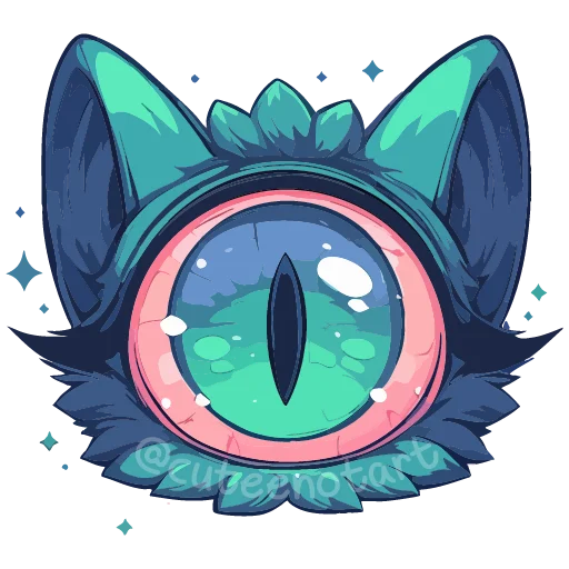 🐱 Стикер «Изумрудный микс» для Telegram