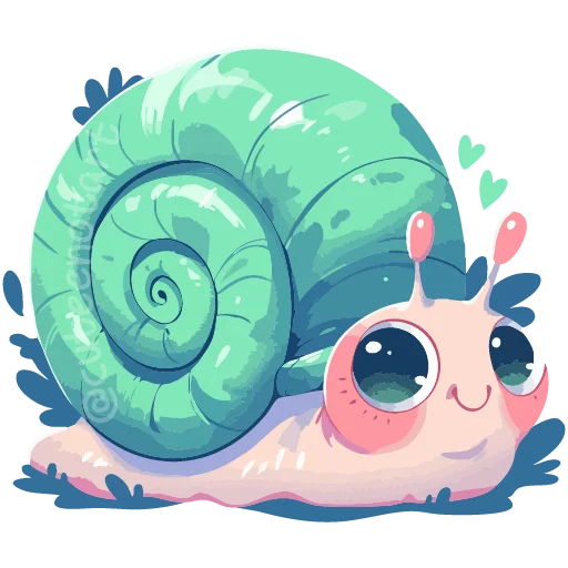 🐌 Стикер «Изумрудный микс» для Telegram