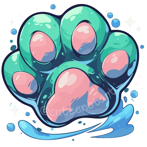 🐾 Стикер «Изумрудный микс» для Telegram