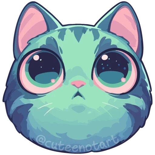 🐱 Стикер «Изумрудный микс» для Telegram