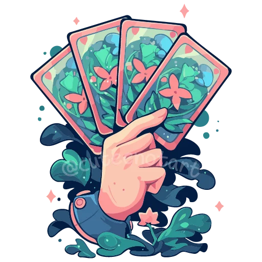 🃏 Стикер «Изумрудный микс» для Telegram