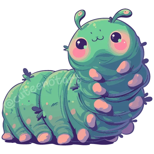 🐛 Стикер «Изумрудный микс» для Telegram