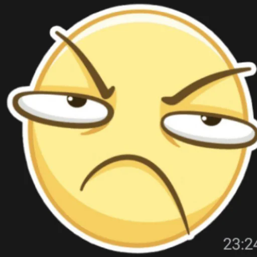 ☹️ Стикер «разве не мило?» для Telegram