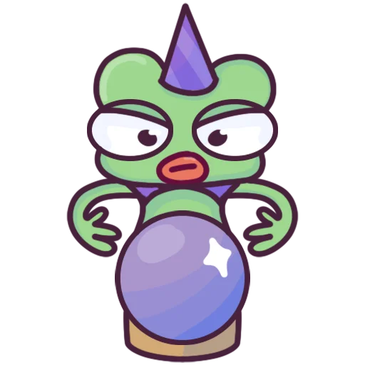 🔮 Стикер «Жабка Мэл» для Telegram