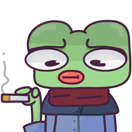 🚬 Стикер «Жабка Мэл» для Telegram