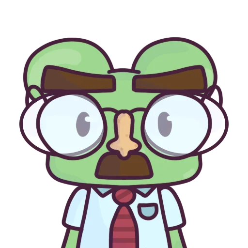 🥸 Стикер «Жабка Мэл» для Telegram