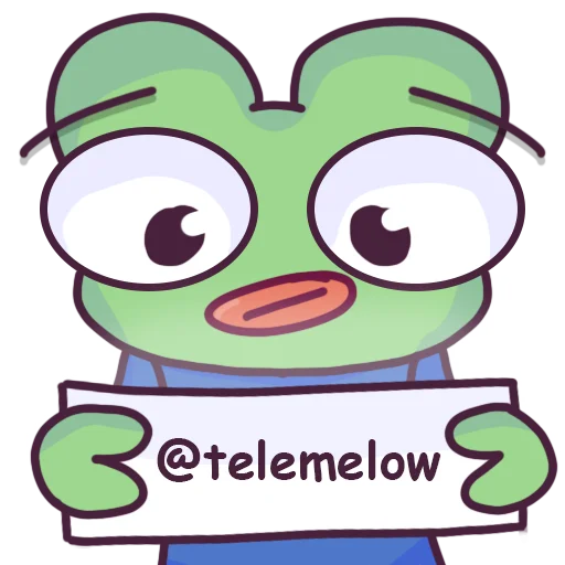 🐸 Стикер «Жабка Мэл» для Telegram